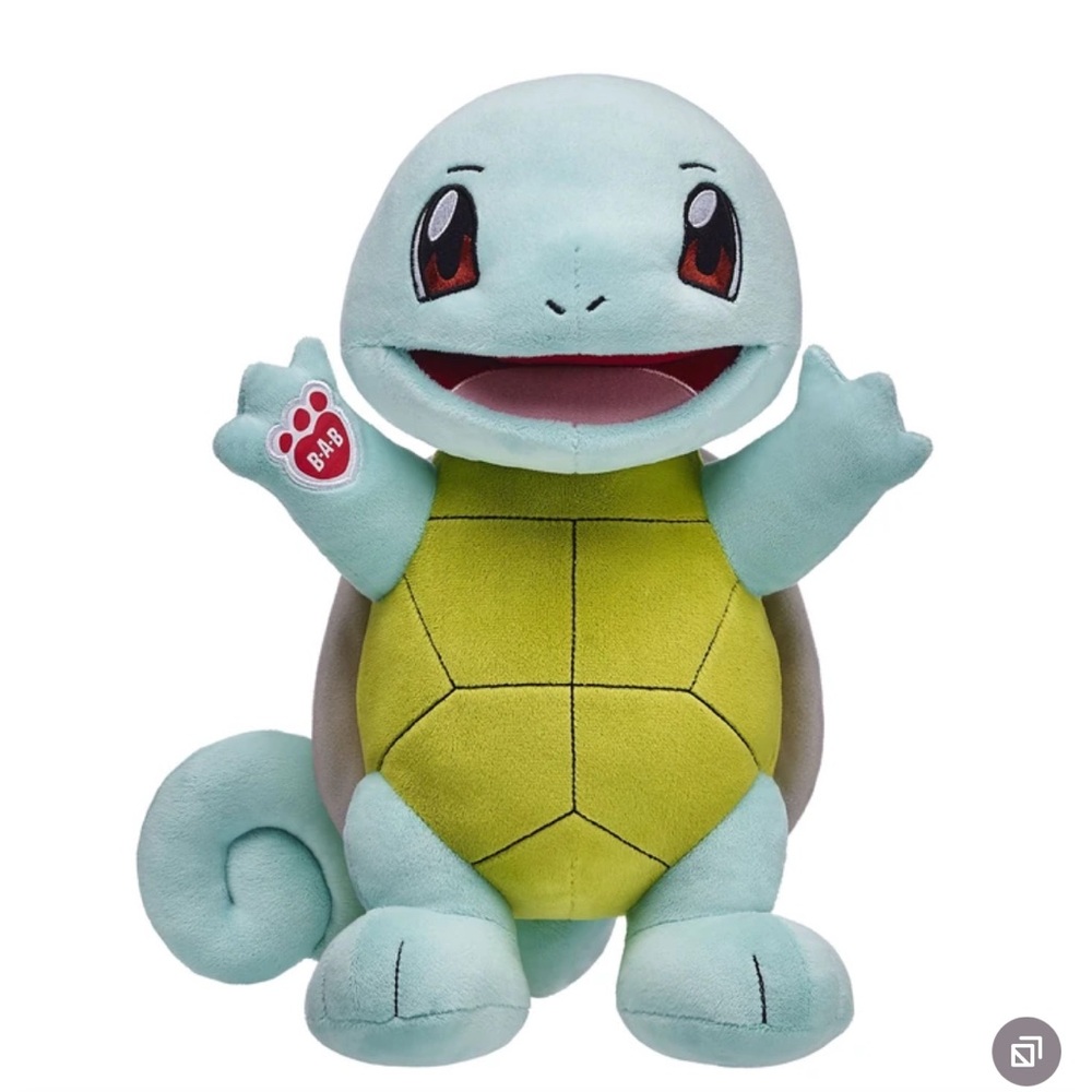 Pokémon Build-A-Bear Squirtle 14" Stuffed Plush - Nintendo (No Sound)
